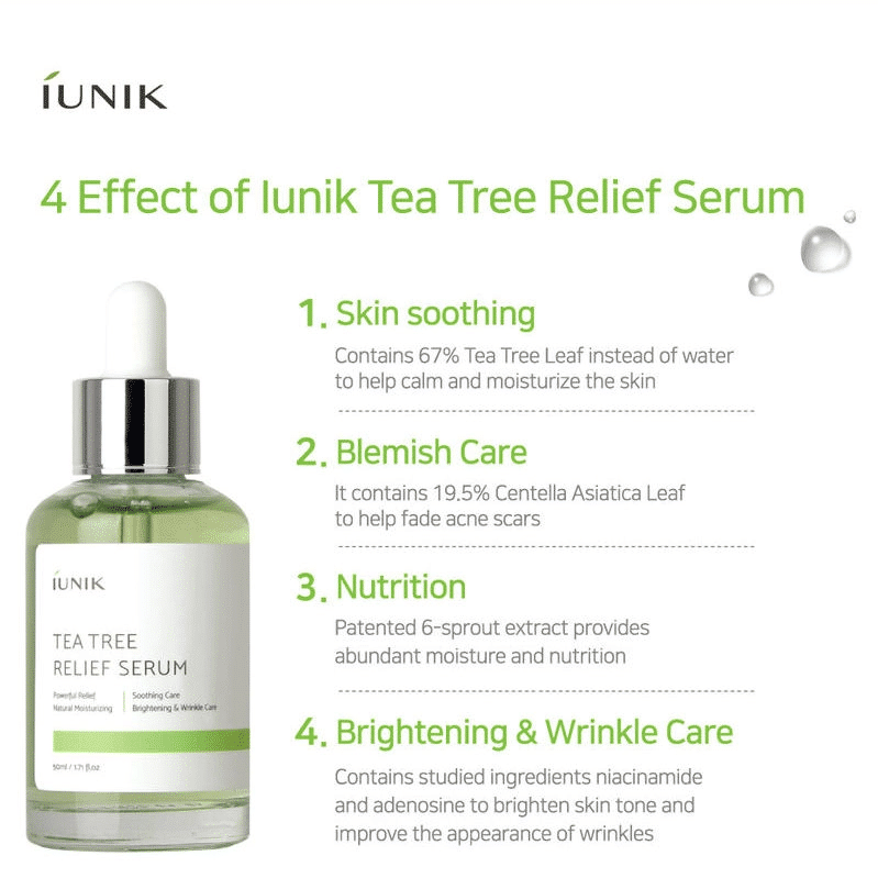 IUNIK – Tea Tree Relief Serum k beauty