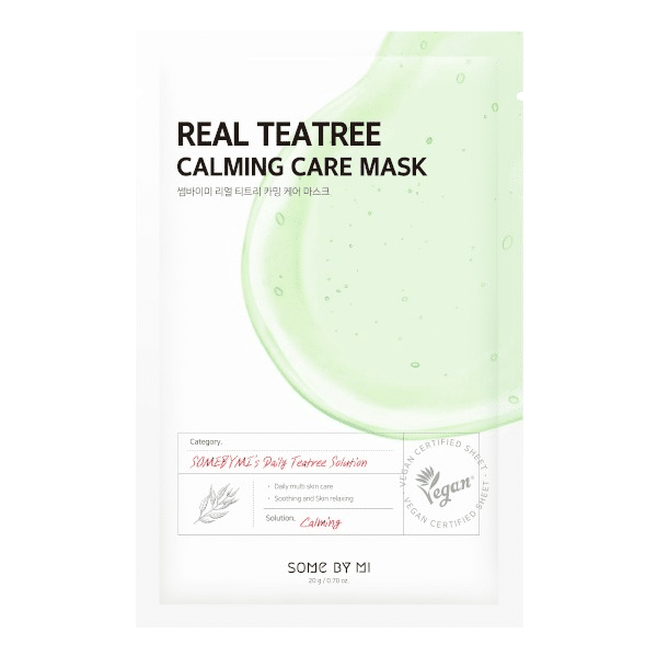 Some By Mi – Real Teatree Calming Care Mask k beauty