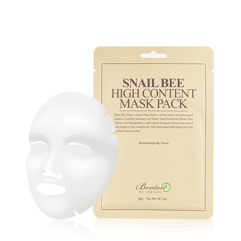 Benton – Snail Bee High Content Mask k beauty Stort udvalg af koreansk hudpleje