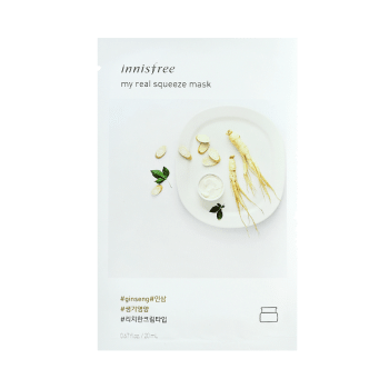 Innisfree – My Real Squeeze Mask Ginseng k beauty