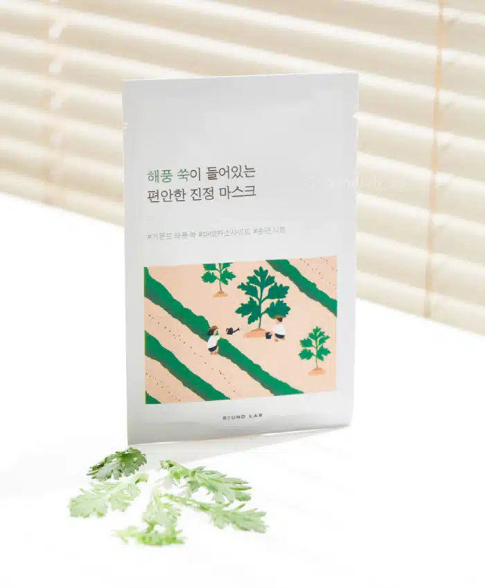 Round Lab – Mugwort Calming Mask k beauty Stort udvalg af koreansk hudpleje