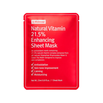By Wishtrend – Natural Vitamin 21.5 Enhancing Sheet Mask k beauty