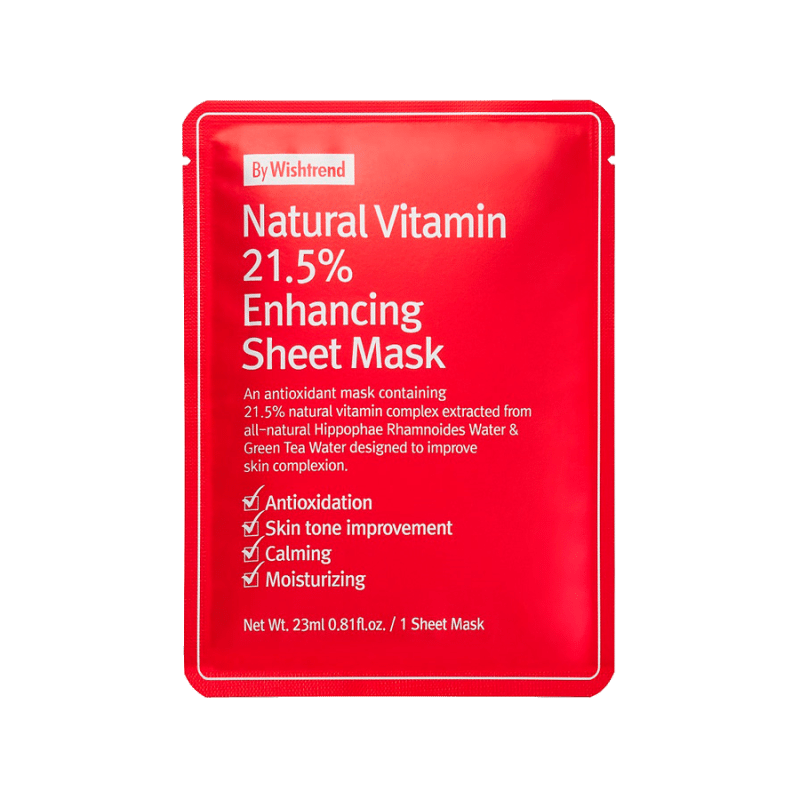 By Wishtrend – Natural Vitamin 21.5 Enhancing Sheet Mask k beauty Stort udvalg af koreansk hudpleje