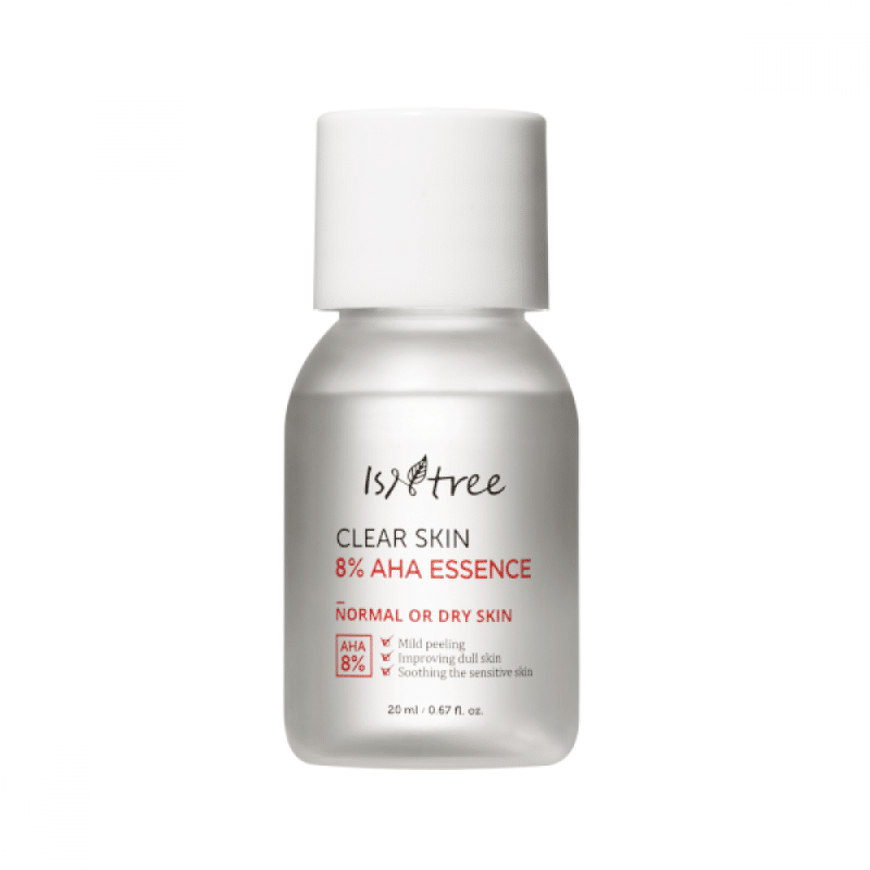 Isntree – Clear Skin 8% AHA Essence Mini k beauty Stort udvalg af koreansk hudpleje