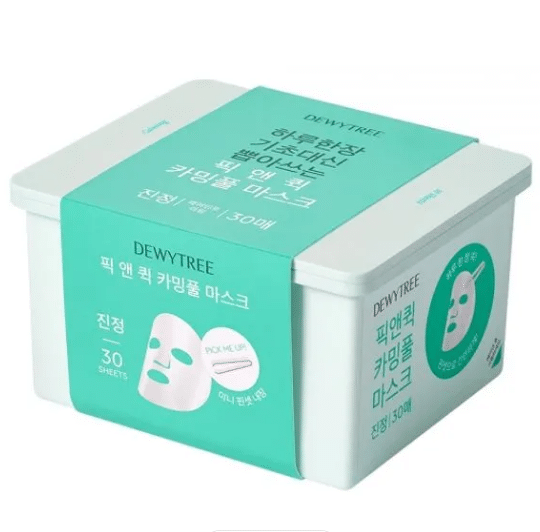 Dewytree – Pick And Quick Calming Mask Set (30 Sheets) k beauty Stort udvalg af koreansk hudpleje