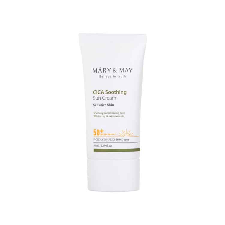 Mary & May – CICA Soothing Sun Cream SPF50+ PA++++ k beauty Stort udvalg af koreansk hudpleje