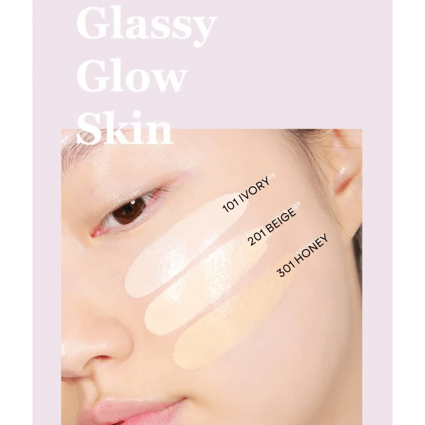 Moonshot – Micro GlassyFit Cushion (#201 Beige) k beauty Stort udvalg af koreansk hudpleje